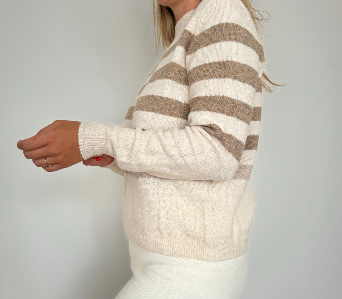 Pull rayé beige Sintra