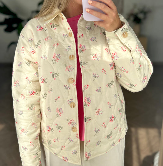 Veste matelassée fleurie Dakota